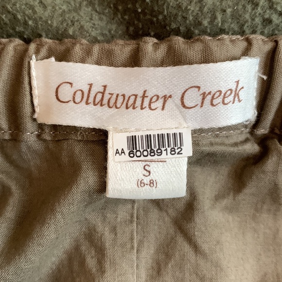 Coldwater Creek brown skirt. Lace accent on bottom. Size Small (6-8). - Picture 5 of 6